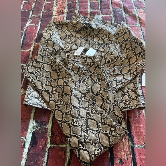 NWT Good American Faux Snake Pants & Jacket size 2 - Picture 1 of 12